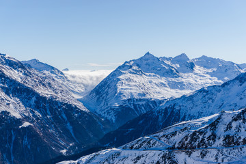 The Alps in the winter