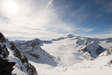 The Alps in the winter