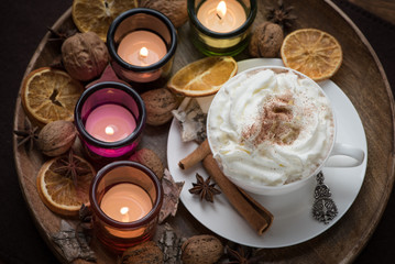 Heiße Schokolade zur Weihnachtszeit