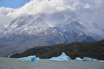 Landscape of Glaciers in Patagonia Chile