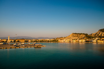 Morning view at sea harbour