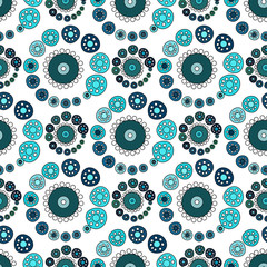 Bright Varicolored seamless pattern white background. 