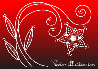 Red point-to-point cjngratulation card