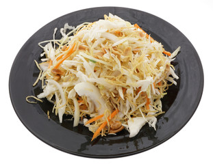 Chinese food. Gold and silver salad with vegetables