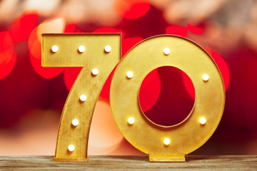 Abstract christmas lights as background