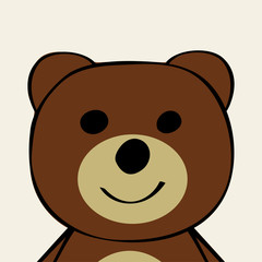 Bear Funny cartoon animal toy. 