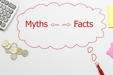 The text Facts vs myths 