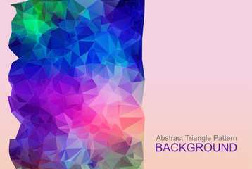 vector illustration - abstract polygonal colorful background © bkot
