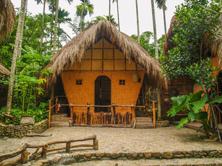 Traditional hut at Li village, Hainan, China