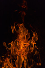 Fototapeta premium Fire flames.
