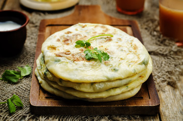 Indian Potato stuffed Flatbread