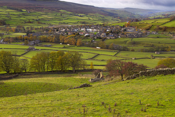 Swaledale Village Yorkshire in Autumn