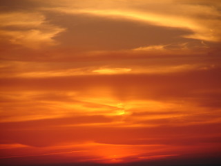 Abendrot mit Wolkenhimmel - Sardinien