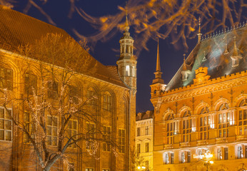 Stare Miasto w Toruniu nocą © Agnieszka Rodowicz