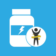lose weight concept nutrition proteine vector illustration eps 10