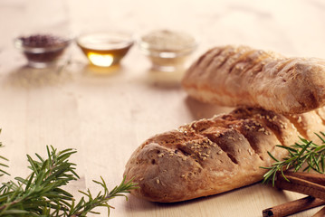 Свежий хрустящий багет