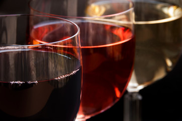 Three glasses of wine