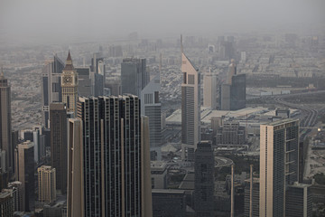 Dubai panorama, aerial view.