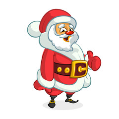 Christmas cartoon of Santa Claus. Vector illustration