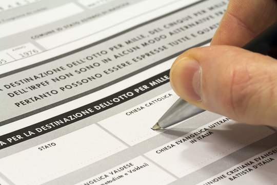 Destinazione otto per mille chiesa cattolica