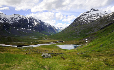 Fototapeta na wymiar Trollstigen mountains