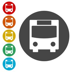 Bus symbol, Bus icon vector 