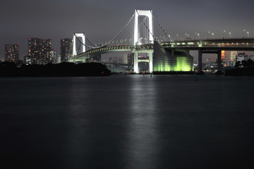 Rainbow Bridge crossing the northern bay. Tokyo-Japan. 8007
