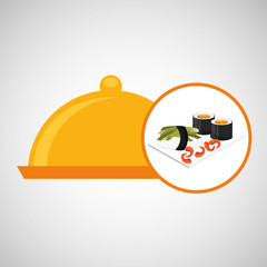 catering fresh sushi design graphic vector illustration eps 10