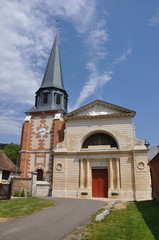 Fototapeta na wymiar Acquigny (Eure), Eglise Sainte-Cécile