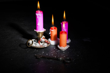 Andrew - St Eve. Andrew - omens of wax, lost wax by key, burning candles, beeswax candles - andrzejki