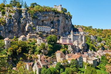 The ancient Citte of Rocamadour - obrazy, fototapety, plakaty