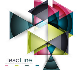 Triangle abstract background