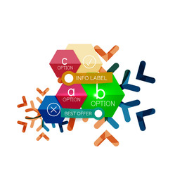 Christmas infographic business templates