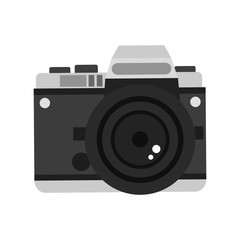 Camera icon. Device gadget technology and photography theme. Isolated design. Vector illustration