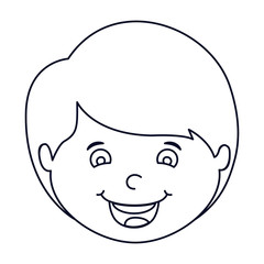 Boy cartoon icon. Kid childhood little people and person theme. Isolated design. Vector illustration