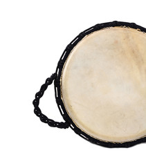 Fototapeta premium djembe, african percussion, handmade wooden drum with goat skin