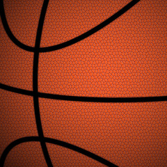 Orange/Brown Basketball close up vector illustration