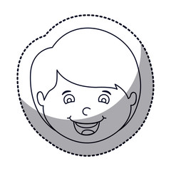 Boy cartoon icon. Kid childhood little people and person theme. Isolated design. Vector illustration