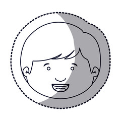 Boy cartoon icon. Kid childhood little people and person theme. Isolated design. Vector illustration
