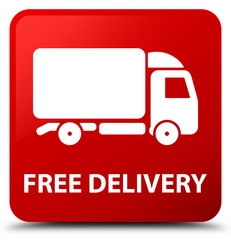 Free delivery red square button