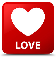 Love red square button