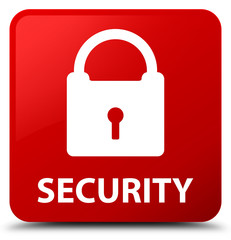 Security (padlock icon) red square button
