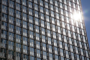 Skyscraper of business and financial district