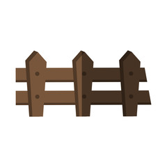 Fence icon. Barrier picket garden farm and object theme. Isolated design. Vector illustration