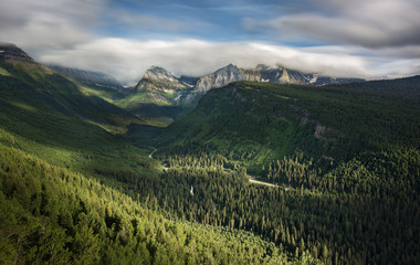 View of the valley that I’d descend into