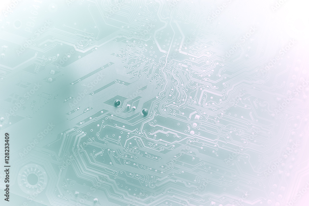 Poster circuit board. electronic computer hardware technology. motherboard digital chip. tech science backg
