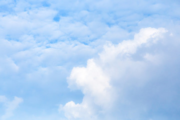 BLUE SKY and White cloud: use space for text on plain sky, commo