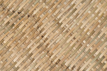 Pattern of Bamboo woven for background and textured