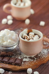 Hot chocolate with marshmallows