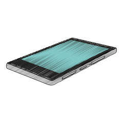 Tablet icon. Device gadget technology theme. Isolated design. Vector illustration